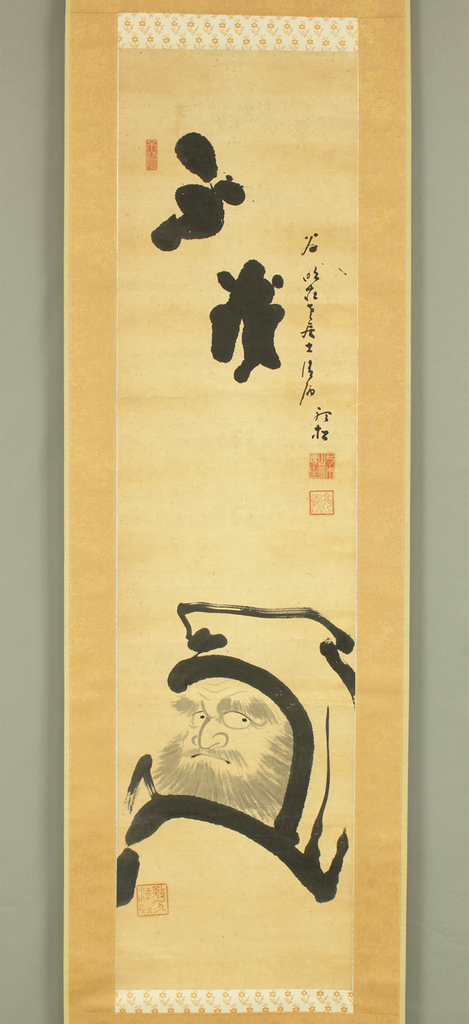 【希少】時代物　唐卡 唐物 仏様 热贡-夏吾他：彩绘唐卡-释迦牟尼佛·十八罗汉·四大天王（120*80CM