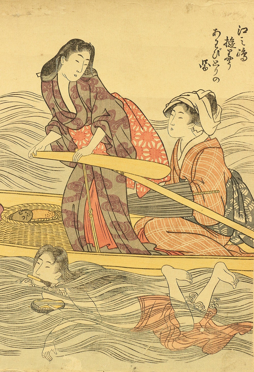 喜多川歌麿 Kitagawa Utamaro,奥村政信 Okumura Masanobu Japanese